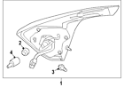 26555-5aa1d Nissan Genuine Oem Backup Lamp Assy