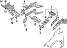 64132-3na0a Nissan 641323na0a Genuine Oem