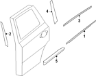 82871-9pf0a Nissan Genuine Oem Lower Molding