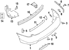 85032-4bc1a Nissan Genuine Oem Impact Bar