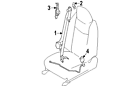 86842-4np8a Nissan Genuine Oem Buckle