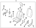 87418-3sa0a Nissan Genuine Oem Recline Lever 87418-3sa0a Nissan Genuine Oem Recline Lever