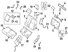 88467-3ja0a Nissan Genuine Oem Recline Lever