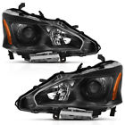121549 Anzo 2013-2015 For Nissan Altima Projector Headlight Black Amber