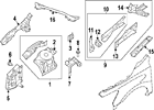 F4180-9hsma Nissan Genuine Oem Apron Reinf