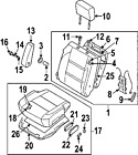 87610zr17a Genuine Oem Knob Nissan