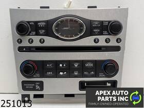Infiniti 25391 Jk610 Oem 2009 G37 G37x 3.7l Sedan /c Heater Climate Control Audio
