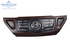 Nissan 9pj2b210264 2018-2020 Pathfinder Navigation Radio Climate Control Panel Brown Bezel