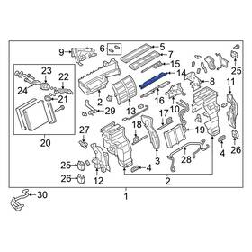 271811la0b Nissan Oe For Armada 2017-2022 Front Hvac Recirculation Door