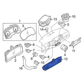 275006ta3b Nissan Oe For Pathfinder 2022-2024 Hvac Temperature Control Panel
