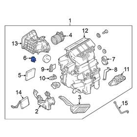 Nissan Oe 277305rb0a For Versa 2020-2024 Hvac Blend Door Actuator