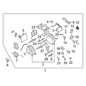 Nissan Oe 27732am610 For Gt-r 2009-2024 Left Hvac Blend Door Actuator