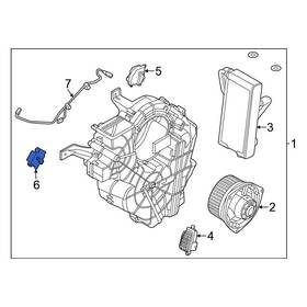277416sa0a Nissan Oe For Pathfinder 22-24 Rear Hvac Floor Mode Door Actuator