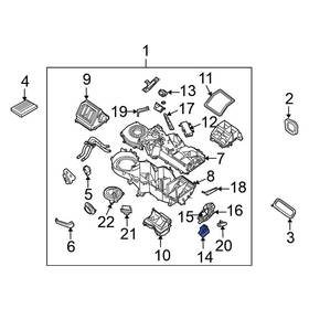 Nissan Oe 27743zh00a For Titan 2008-2015 Rear Hvac Air Inlet Door Actuator