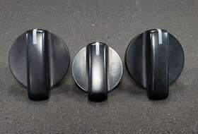 Nissan Oem 2007-2010 Versa Ac Heater Fan Temperature Control Knob Black 3pcs