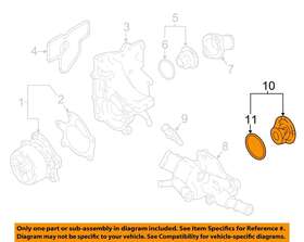 212303rc0a Nissan Oem 12-14 Cube 1.8l-l4 Water Pump-control Valve