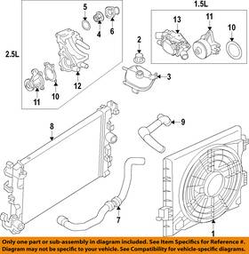 Nissan Oem 212506rc1a 22-25 Rogue Cooling Water Pump-water Valve
