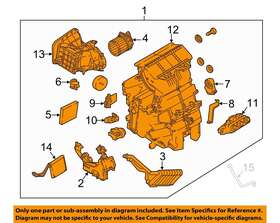 272105rl0a Nissan Oem 18-19 Kicks Evaporator Heater Components-ac Assy