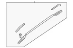 Genuine Nissan Roof Luggage Carrier Side Rail 73821-6FK1A. Fixed Price $572.82.