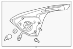 Genuine Nissan 2015-2018 Murano Backup Lamp 26555-5AA1D. Fixed Price $342.89.