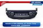 Nissan Altima Manual A/c Heater Temp Control Oem - 275109HS0A. Fixed Price $974.99.