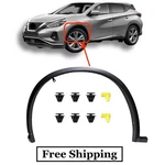 Fit 2015-2024 2022 Nissan Murano Front Fender Flare Molding Trim Left Side Abs. Fixed Price $43.29.