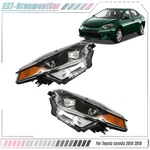 Headlight Assembly Right&left Fit For Toyota Corolla 2014-016 Halogen Clear Lens. Fixed Price $80.36.