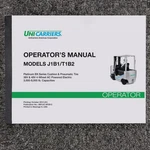 Nissan Unicarriers J1B1L15 Forklift Truck Owner Operator User Manual. Fixed Price $91.91.