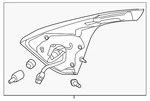 Genuine Nissan Back Up Light Assembly 26555-5AA1D. Fixed Price $291.80.