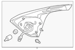 Genuine Nissan Backup Lamp Assembly 26555-5AA1D. Fixed Price $312.29.