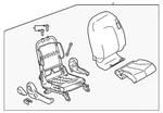 Genuine Nissan Seat Assembly 87000-9KZ0A. Fixed Price $2760.14.