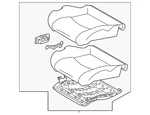 Genuine Nissan Seat Cushion Foam 87350-6GP1A. Fixed Price $3587.74.