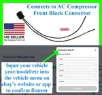 Fits Nissan Compressor Front Black Connector Plug Wiring Harness Pigtail Fix. Fixed Price $23.99.