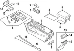 Genuine Nissan Console Trim Panel 969J1-6TA3C. Fixed Price $302.58.
